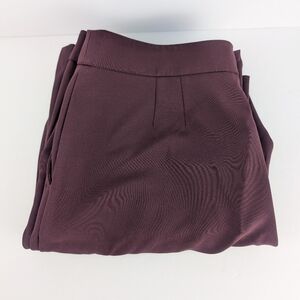 Ann Taylor Factory Maroon Straight Pants (Size: 14)